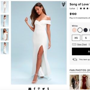 Song of Love White Off-the-Shoulder Maxi Dress